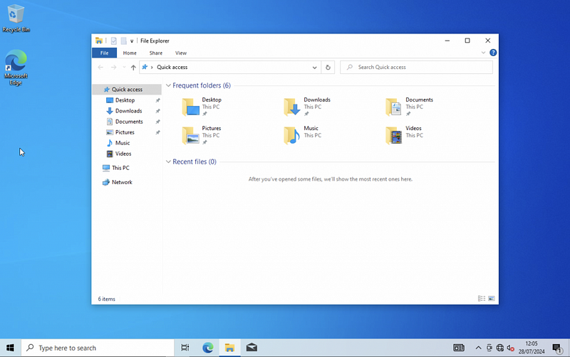 Navigating File Explorer