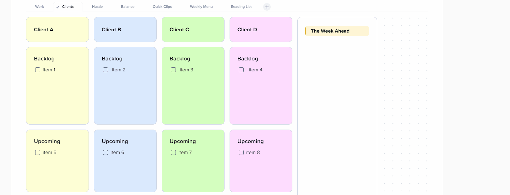 Efficient idea capturing with xTiles.