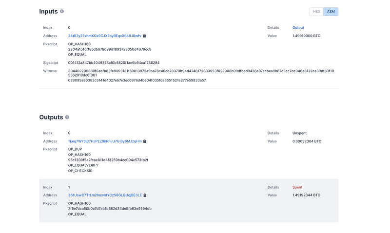 Transaction Visualization on TxStreet.com