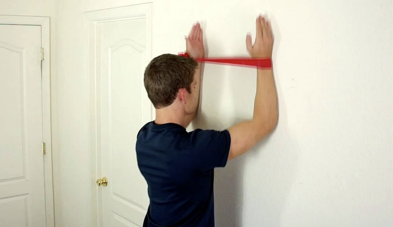 Banded Wall Slider Exercise