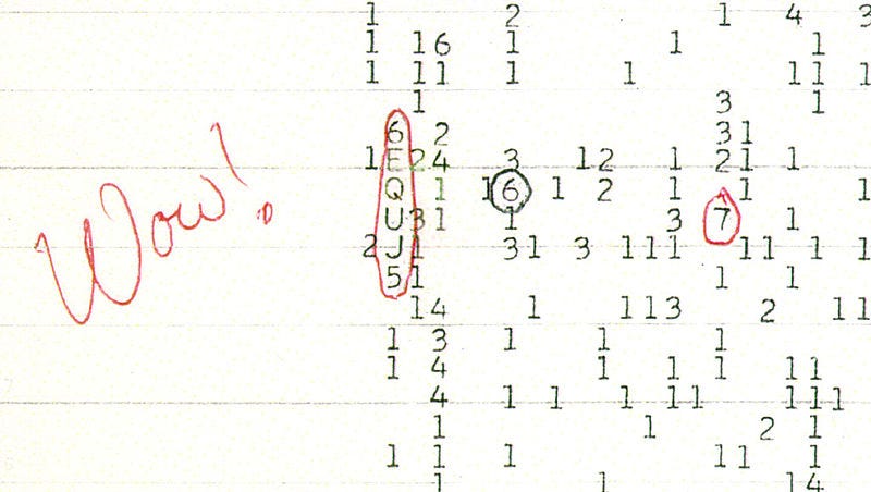 Wow Signal Printout