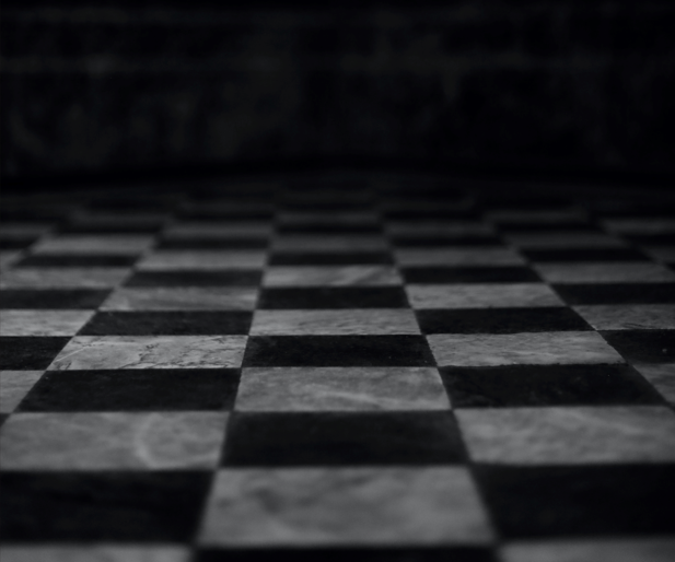 Chessboard representing life's complexities