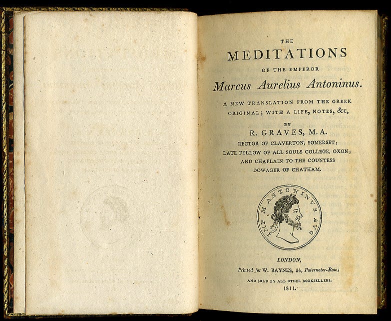 Meditations by Marcus Aurelius.