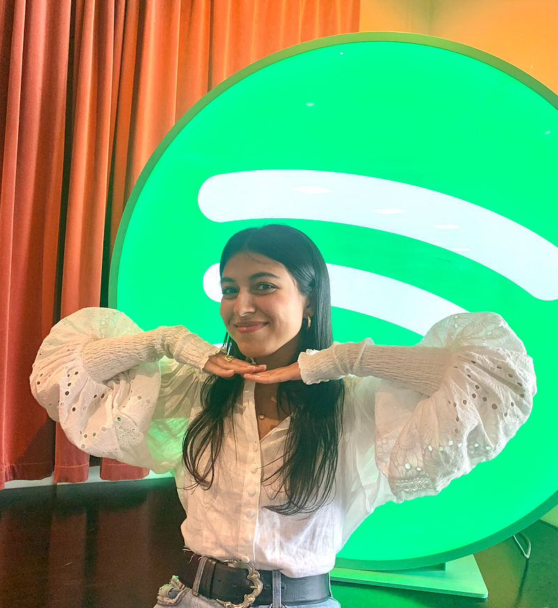 Celebrating a career milestone at Spotify