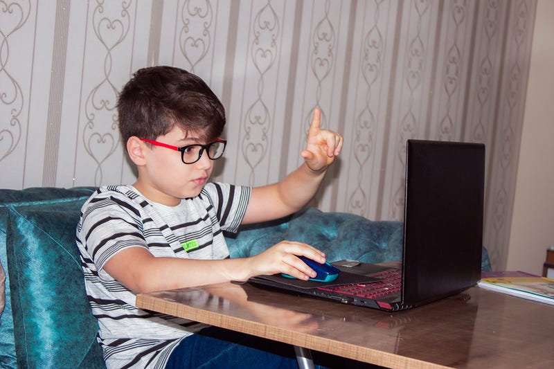 Programmer working on a laptop