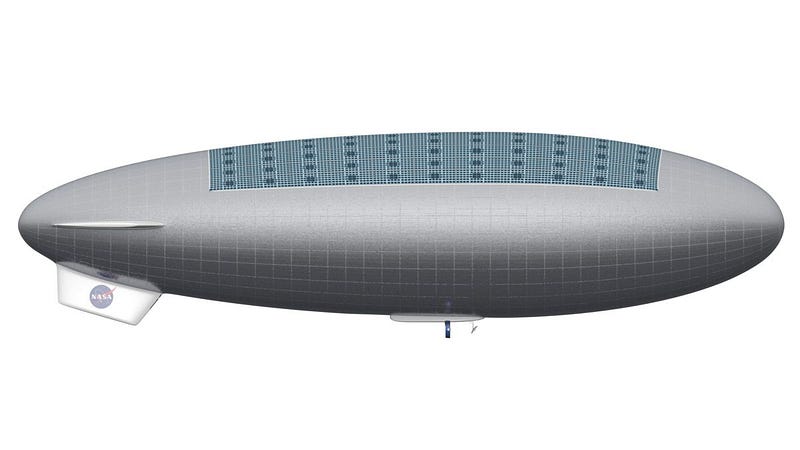 Side view of the HAVOC airship concept.