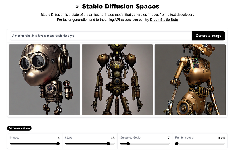 Hugging Face demo tool interface