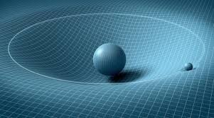 Space-time curvature illustration