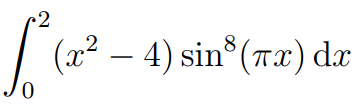 Graph of integral function (a)