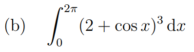 Graph of integral function (b)