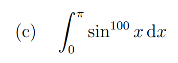 Graph of integral function (c)