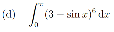 Graph of integral function (d)