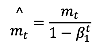 Bias-corrected first moment formula