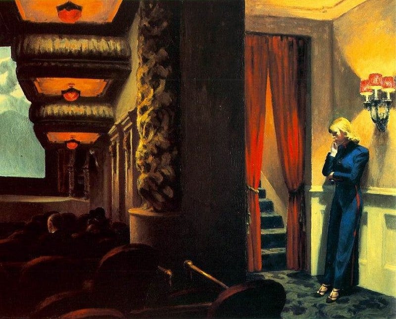 Edward Hopper's New York Movie, symbolizing the energy of emptiness.