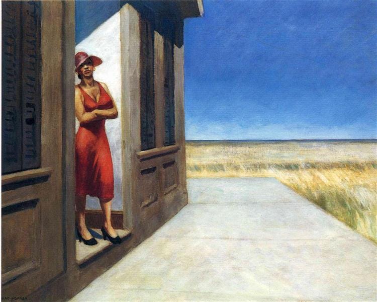 Edward Hopper's South Carolina Morning, representing creative potential.